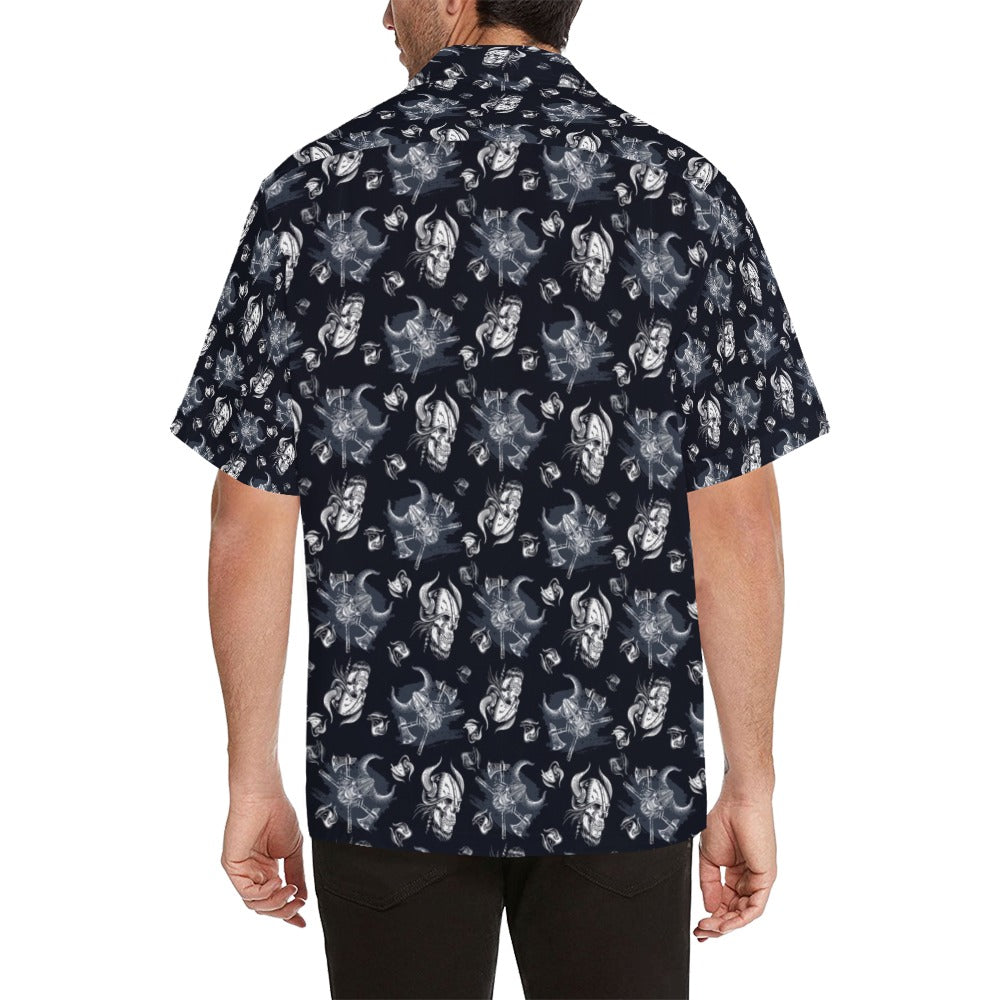 Vikings Print Design LKS304 Men's Hawaiian Shirt
