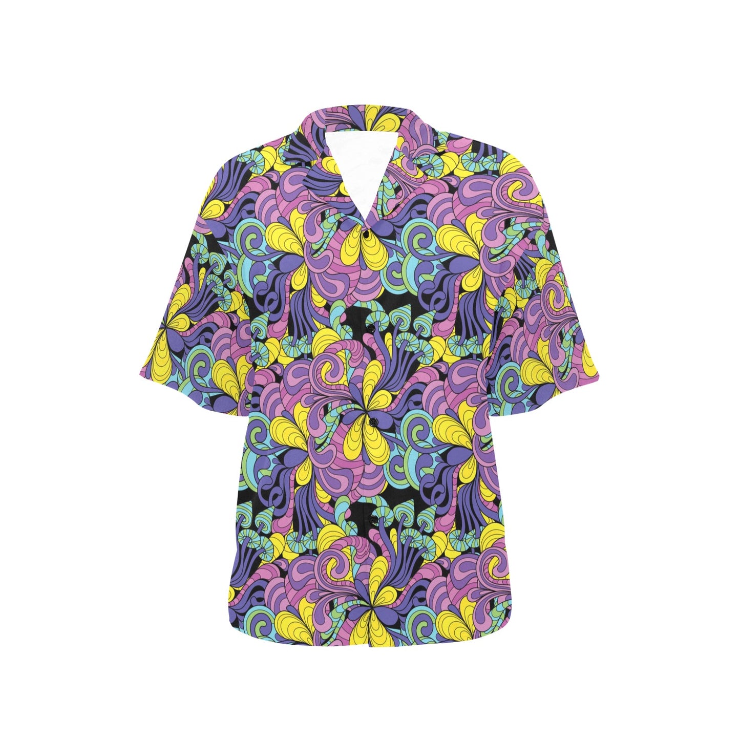 Trippy Print Design LKS305 Women's Hawaiian Shirt