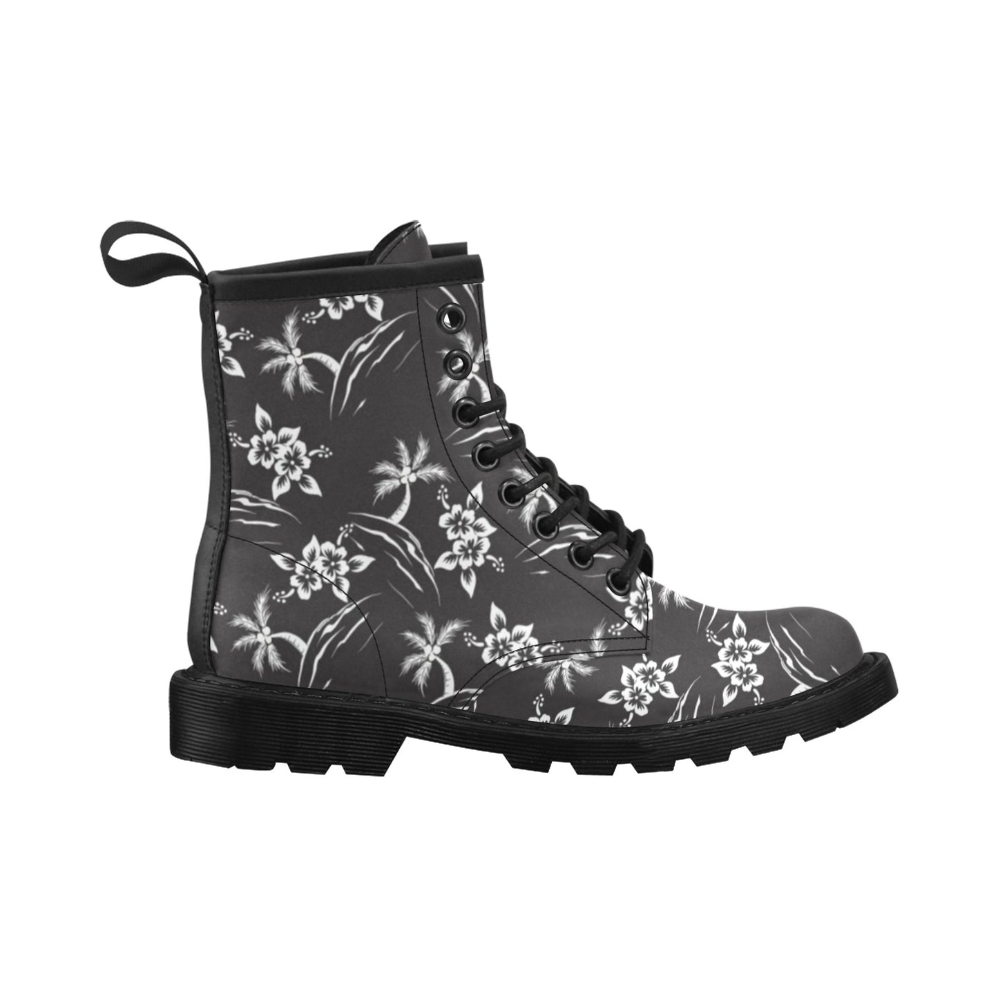 Palm Tree Pattern Print Design PT02 Women's Boots