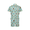 Emoji Donut Print Pattern Men's Romper