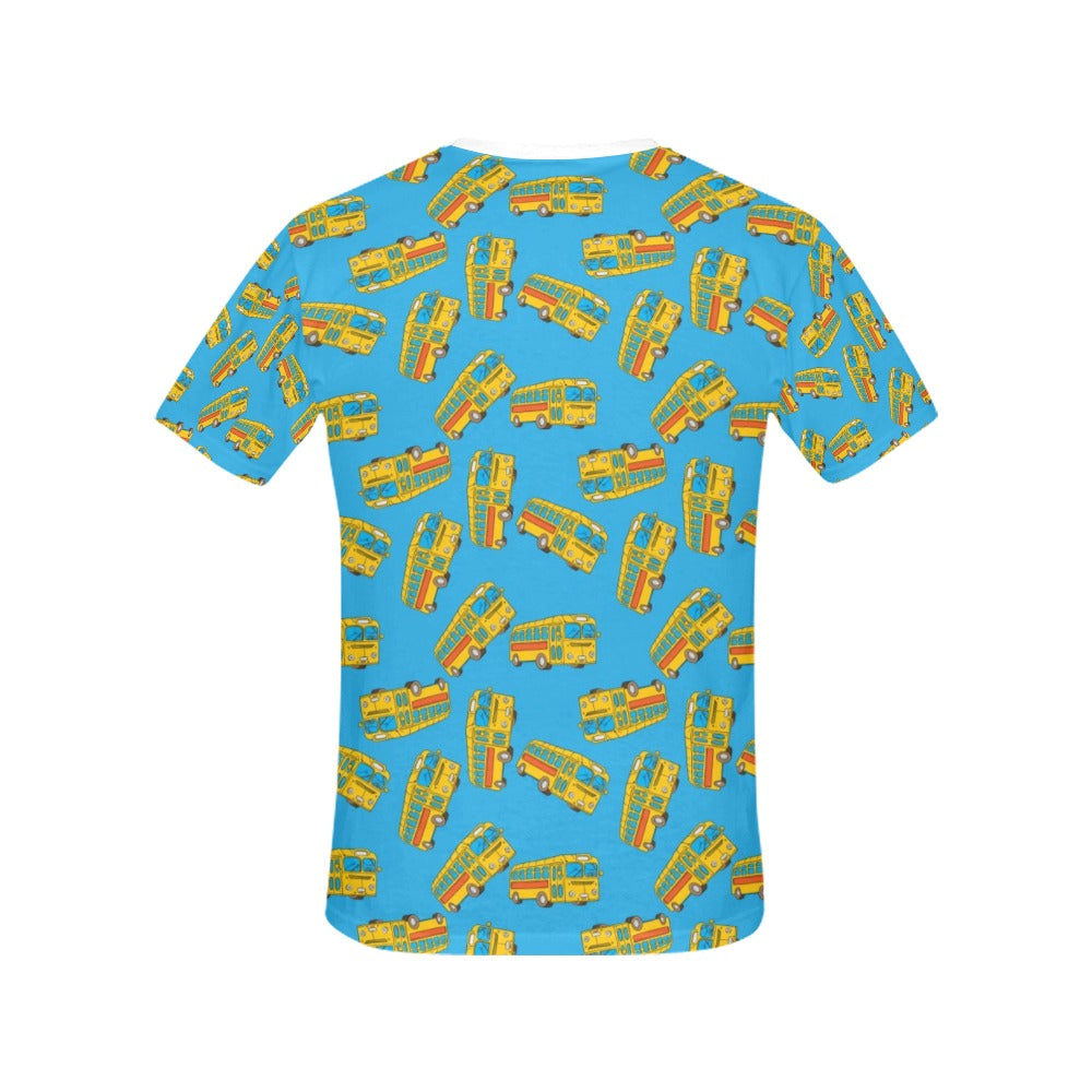 School Bus Print Design LKS302 Women's  T-shirt