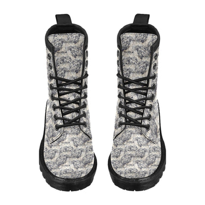 Owl Realistic Themed Design Print Women's Boots