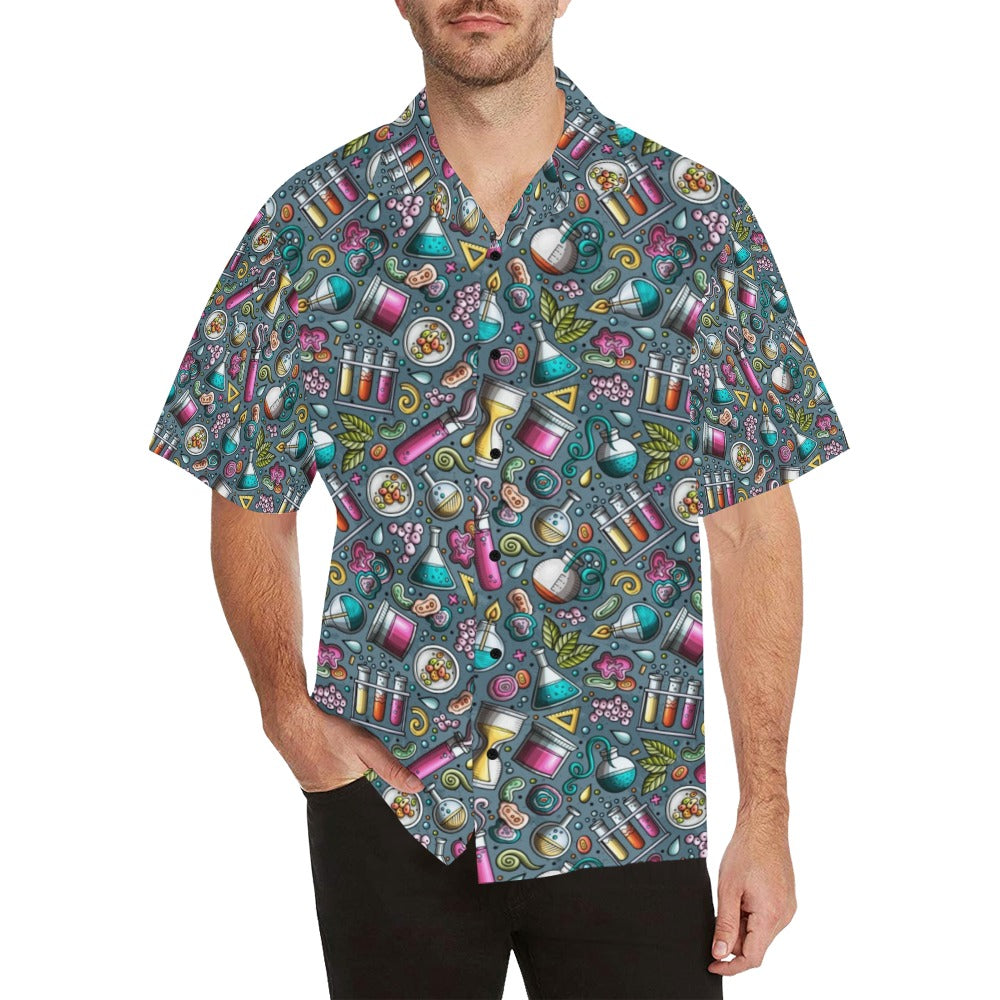 Science Print Design LKS304 Men's Hawaiian Shirt
