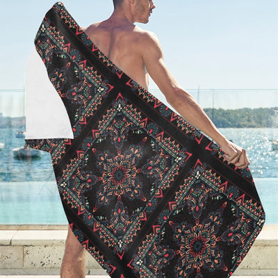 Bandana Print Design LKS307 Beach Towel 32" x 71"