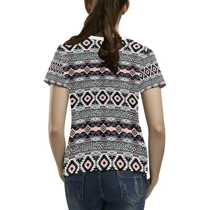Safari Pattern Print Design LKS302 Women's  T-shirt