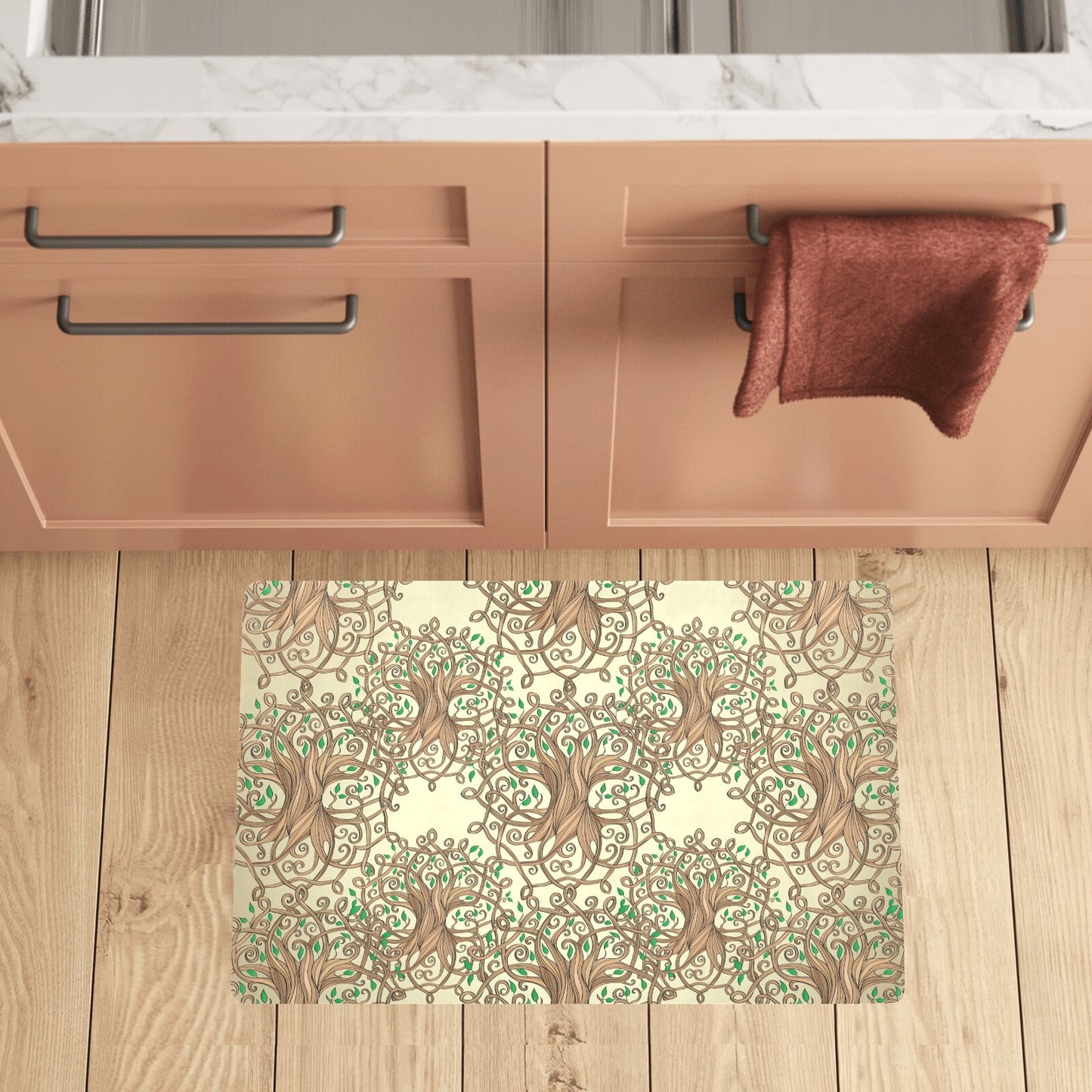 Celtic Tree of life Kitchen Mat