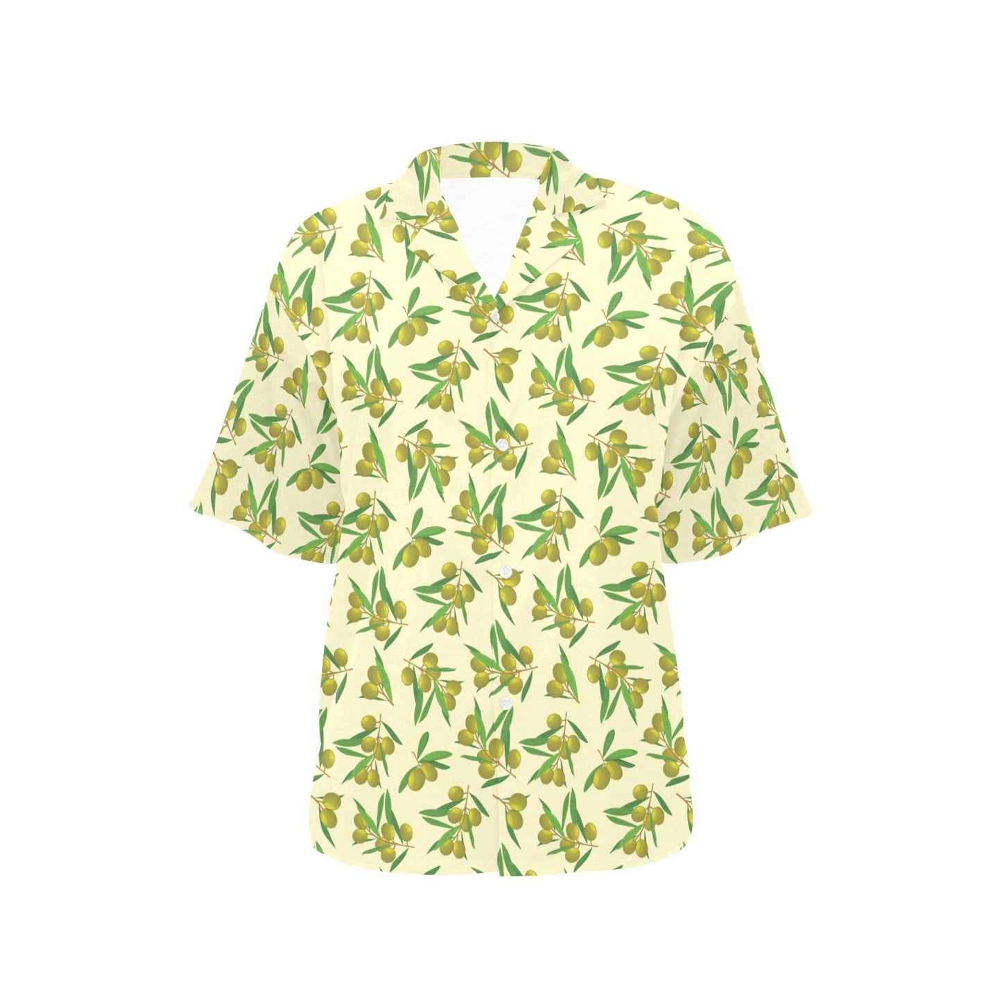 Olive Print Design LKS302 Women's Hawaiian Shirt