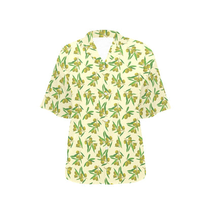 Olive Print Design LKS302 Women's Hawaiian Shirt