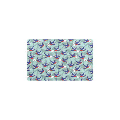 Swallow Bird Pattern Print Design 02 Kitchen Mat