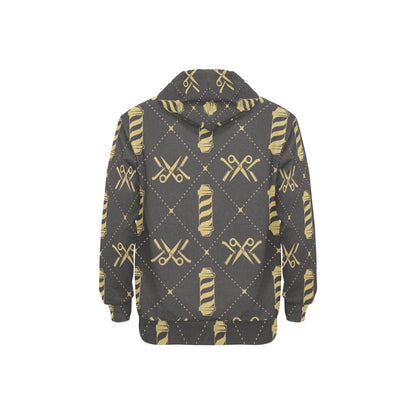 Barber Design Print Pattern JJ008 Men's Pullover Hoodie