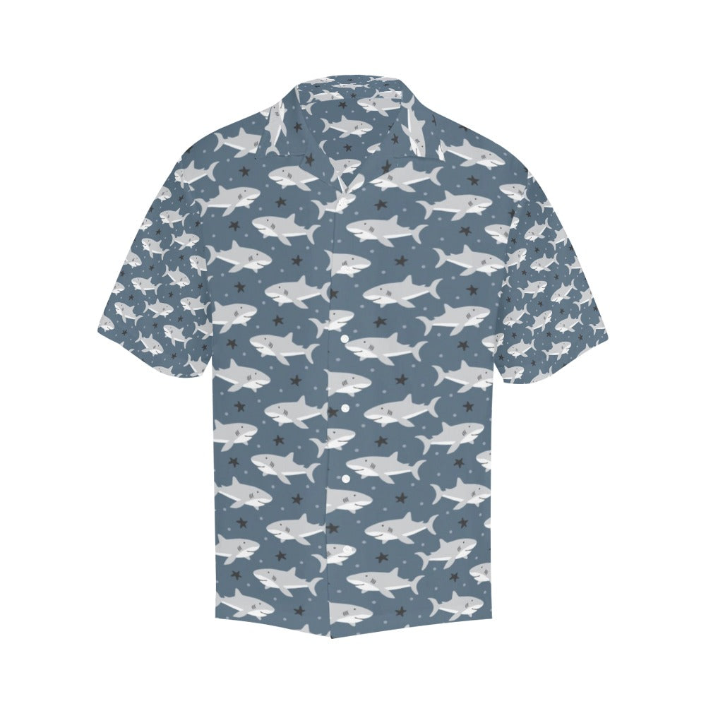 Shark Print Design LKS305 Men's Hawaiian Shirt