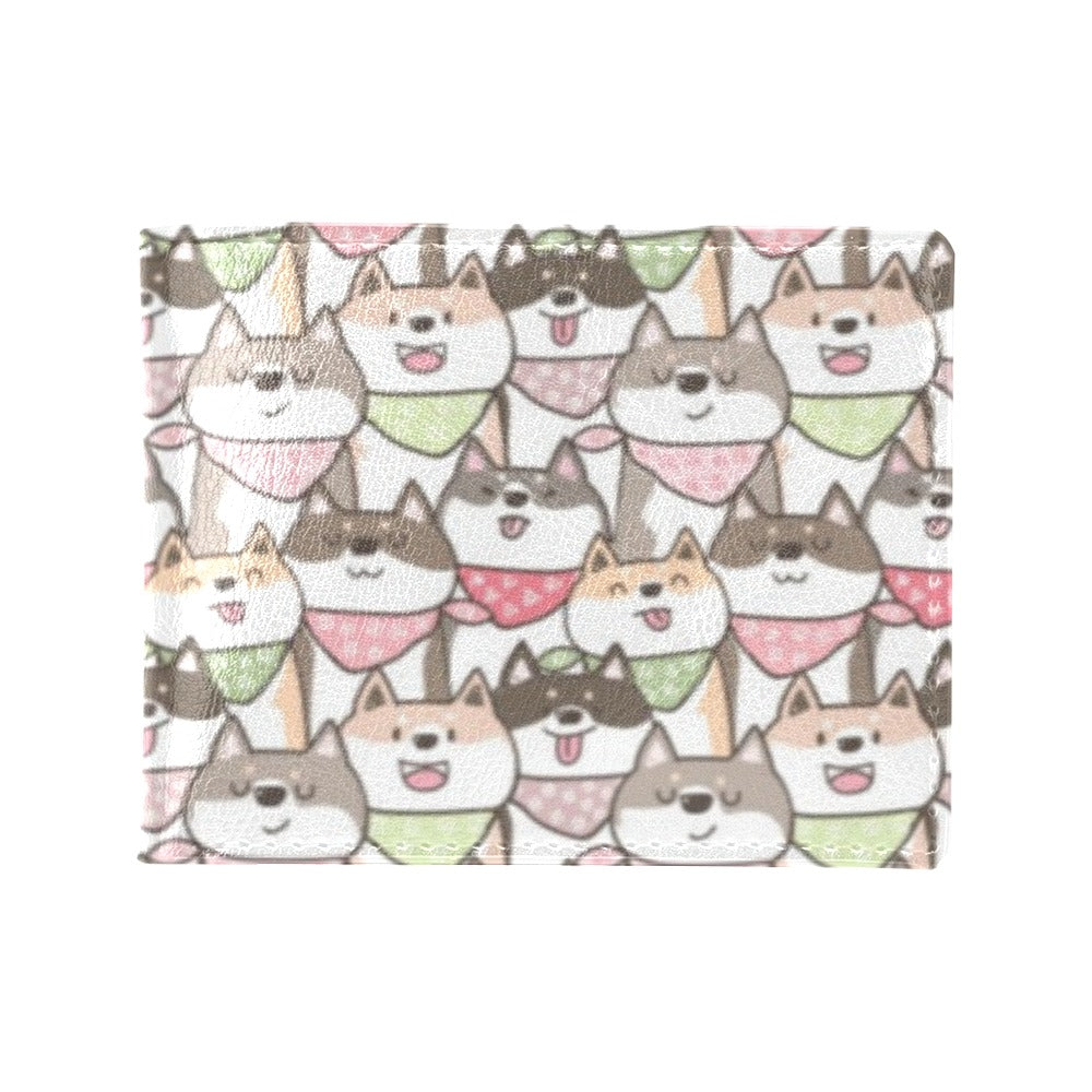 Shiba Inu Print Design LKS305 Men's ID Card Wallet
