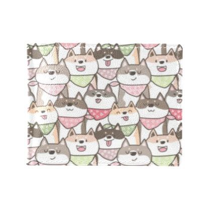 Shiba Inu Print Design LKS305 Men's ID Card Wallet