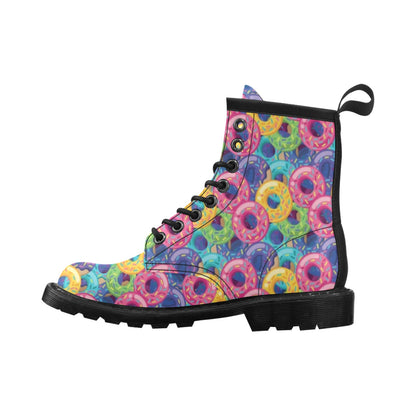 Donut Pattern Print Design DN010 Women's Boots