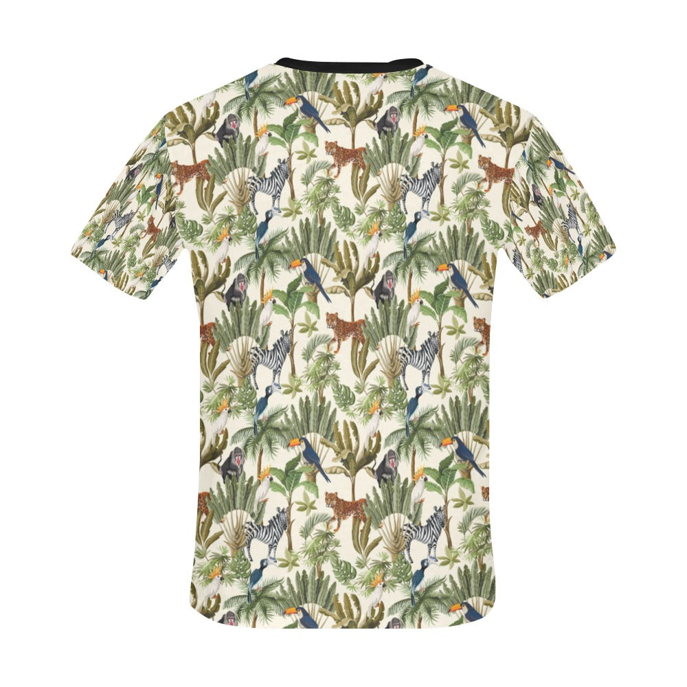 Safari Animal Print Design LKS304 Men's All Over Print T-shirt