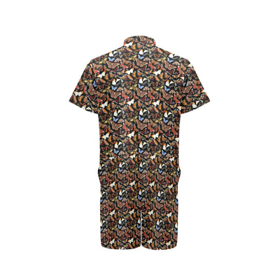 Butterfly Pattern Print Design 08 Men's Romper