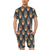 Basketball Fire Print Pattern Men's Romper