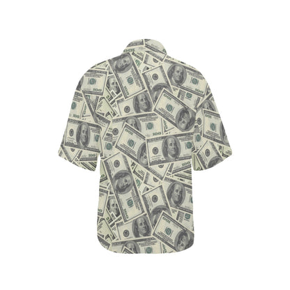 Dollar Pattern Print Design DO02 Women's Hawaiian Shirt