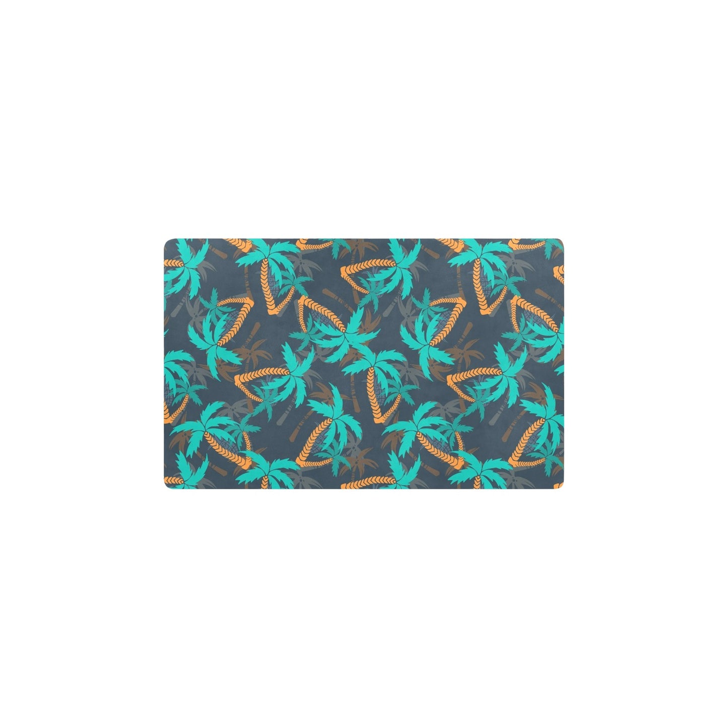 Palm Tree Pattern Print Design PT01 Kitchen Mat