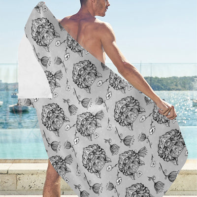 Tribal Pattern Print Design LKS306 Beach Towel 32" x 71"