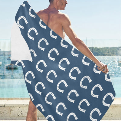 Horseshoe Print Design LKS301 Beach Towel 32" x 71"