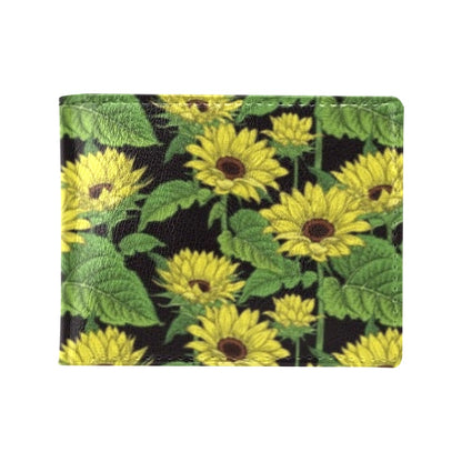 Sunflower Print Design LKS3010 Men's ID Card Wallet