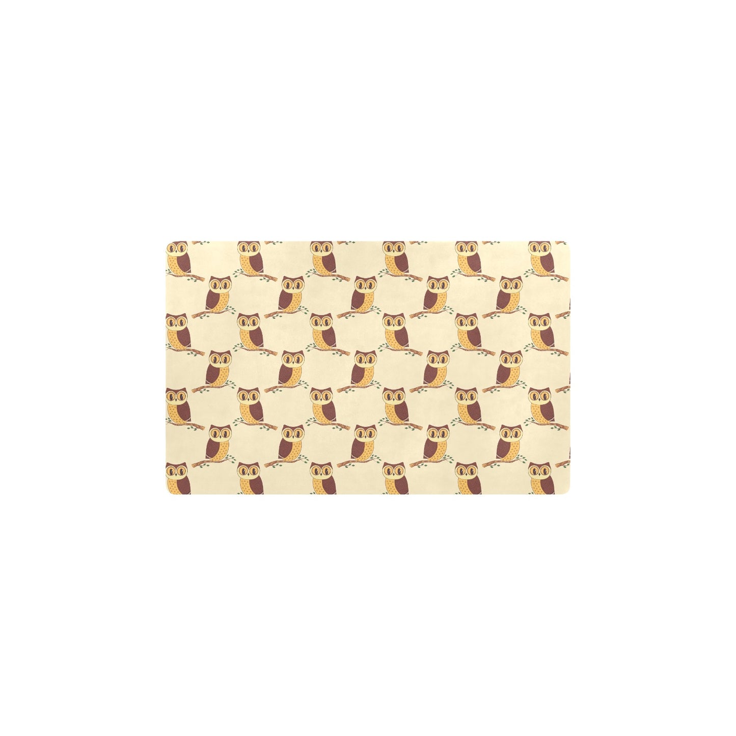 Owl Pattern Print Design A07 Kitchen Mat