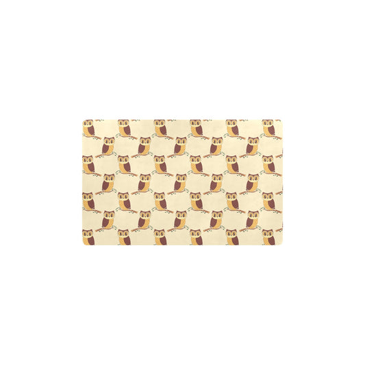 Owl Pattern Print Design A07 Kitchen Mat