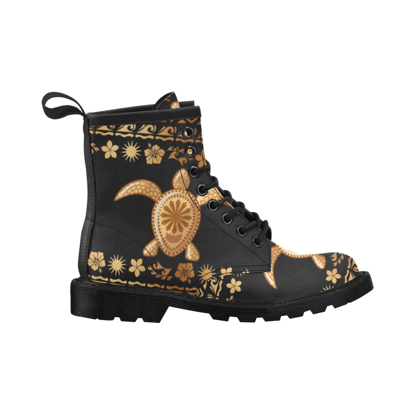 Tribal Sea turtle Polynesian Hawaiian Women's Boots