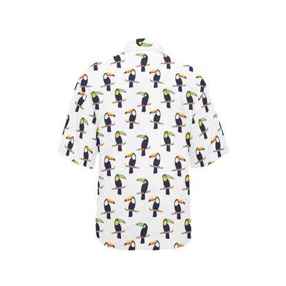 Toucan Print Design LKS305 Women's Hawaiian Shirt