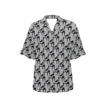 Piano Print Design LKS404 Women's Hawaiian Shirt