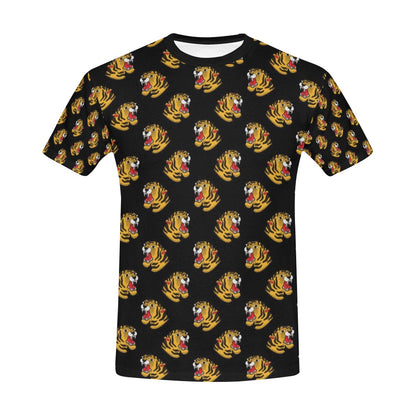 Tiger Head Print Design LKS306 Men's All Over Print T-shirt
