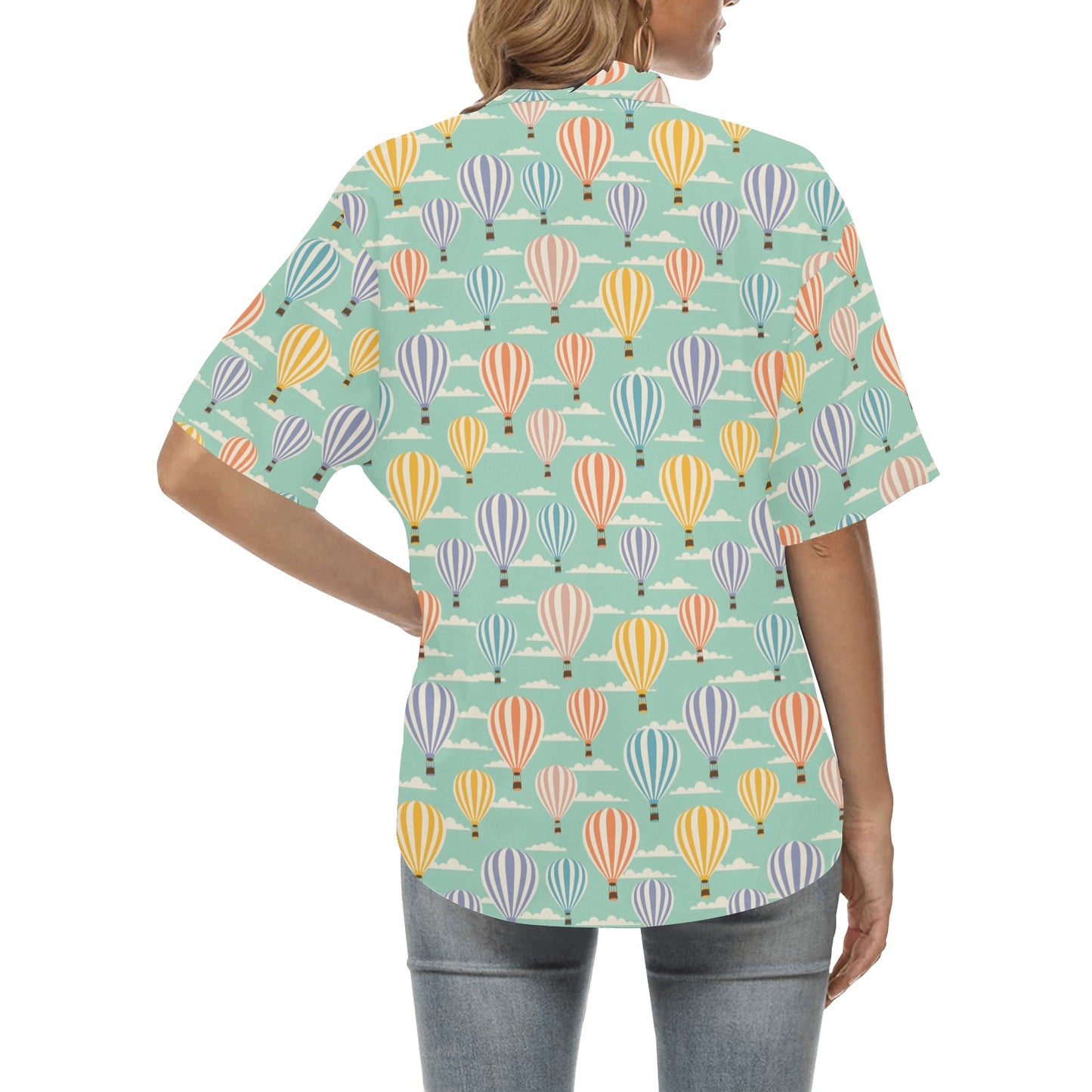 Ballon Pattern Print Design 01 Women's Hawaiian Shirt