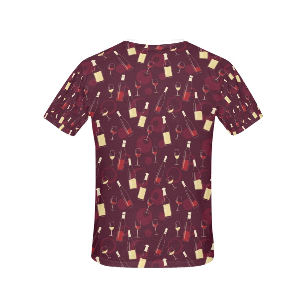 Wine Themed Print Design LKS302 Women's  T-shirt