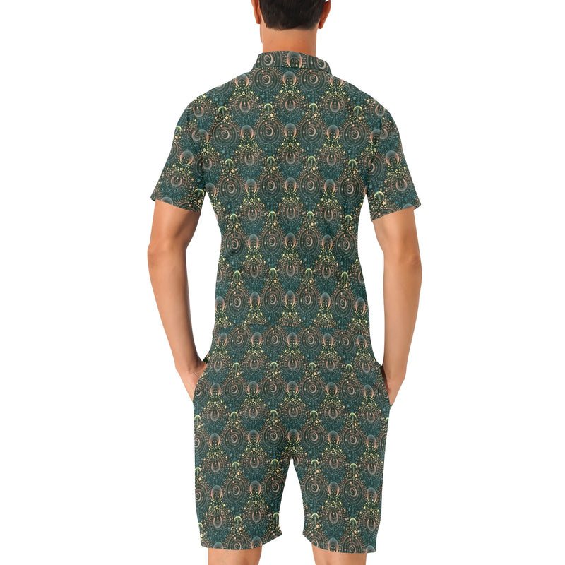 Sun Moon Print Design LKS307 Men's Romper