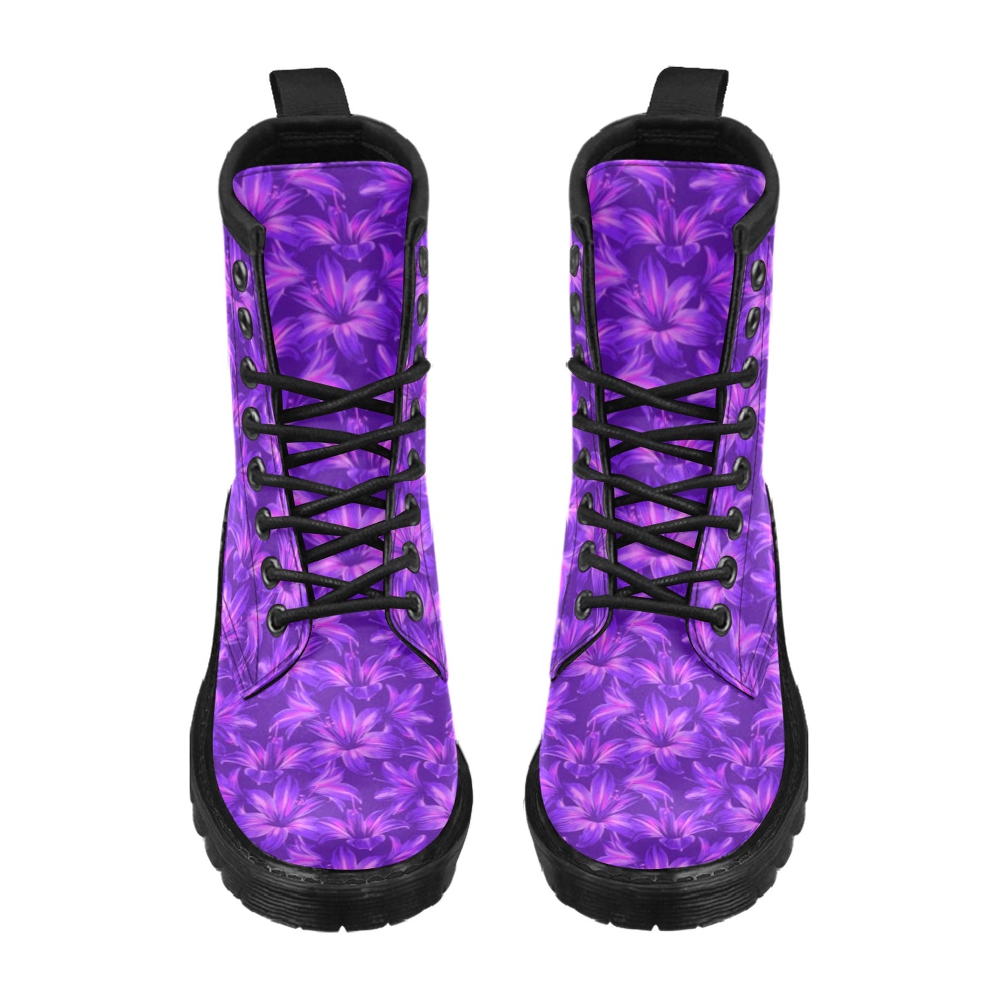 Amaryllis Pattern Print Design AL03 Women's Boots