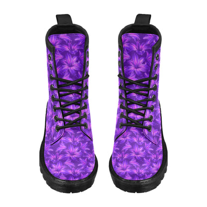Amaryllis Pattern Print Design AL03 Women's Boots