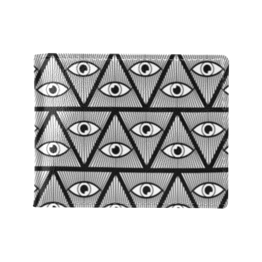 Third Eye Pattern Print Design LKS304 Men's ID Card Wallet