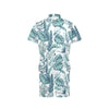 Pattern Tropical Palm Leaves Men's Romper