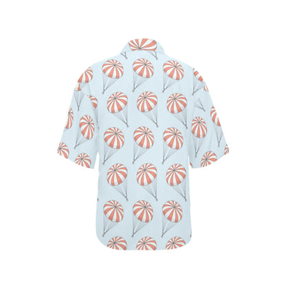Skydiving Pattern Print Design 01 Women's Hawaiian Shirt