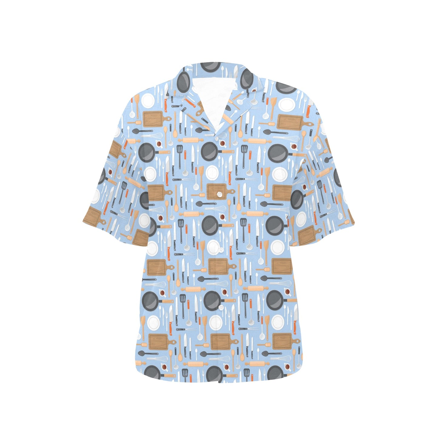 Cooking Kitchen Tools Pattern Print Design 02 Women's Hawaiian Shirt
