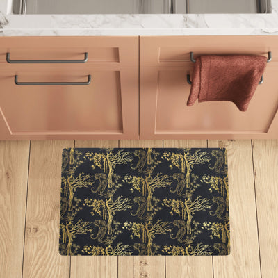 Tiger Gold Print Design LKS307 Kitchen Mat