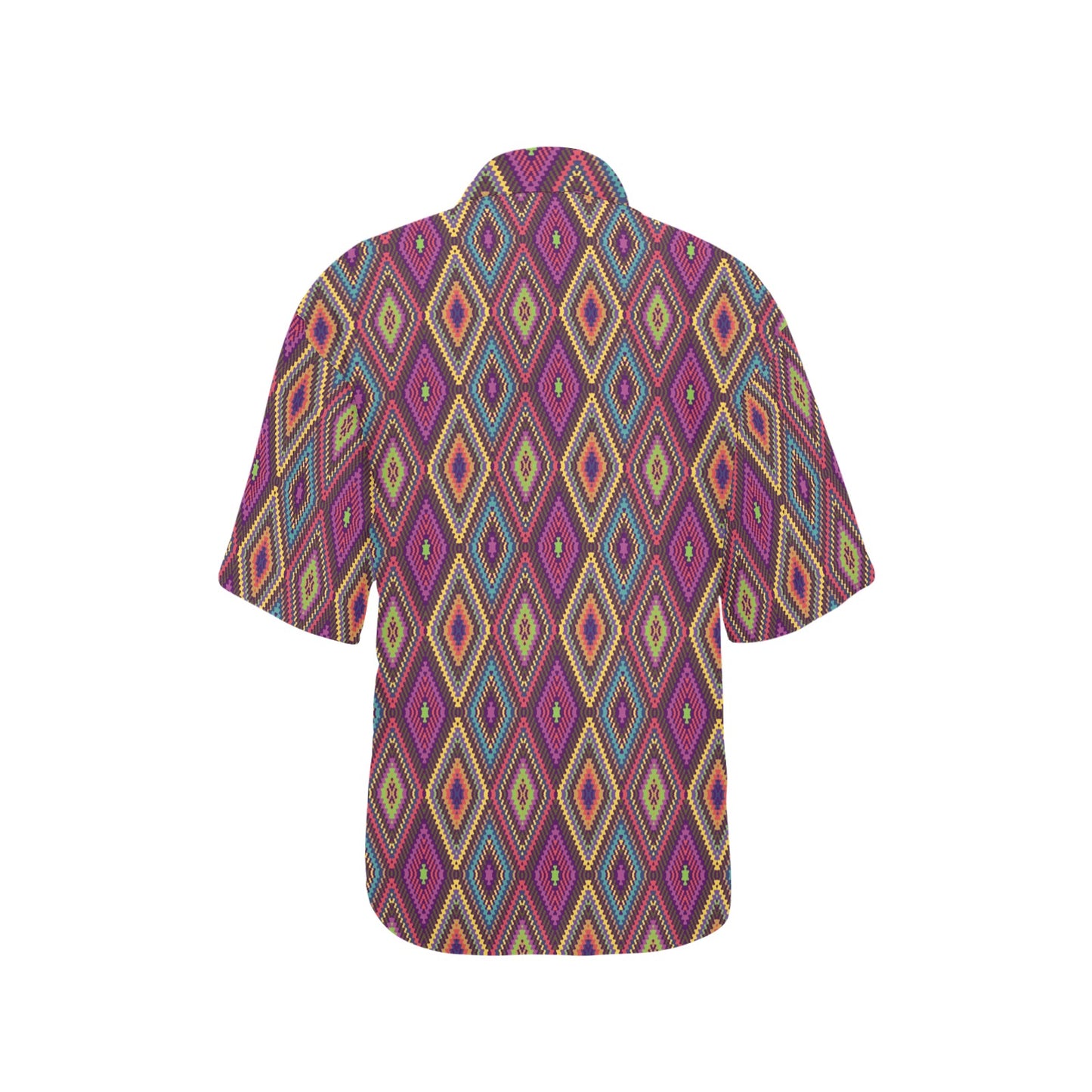 Southwestern Print Women's Hawaiian Shirt