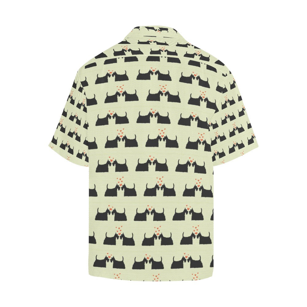 Scottish Terriers Print Design LKS304 Men's Hawaiian Shirt
