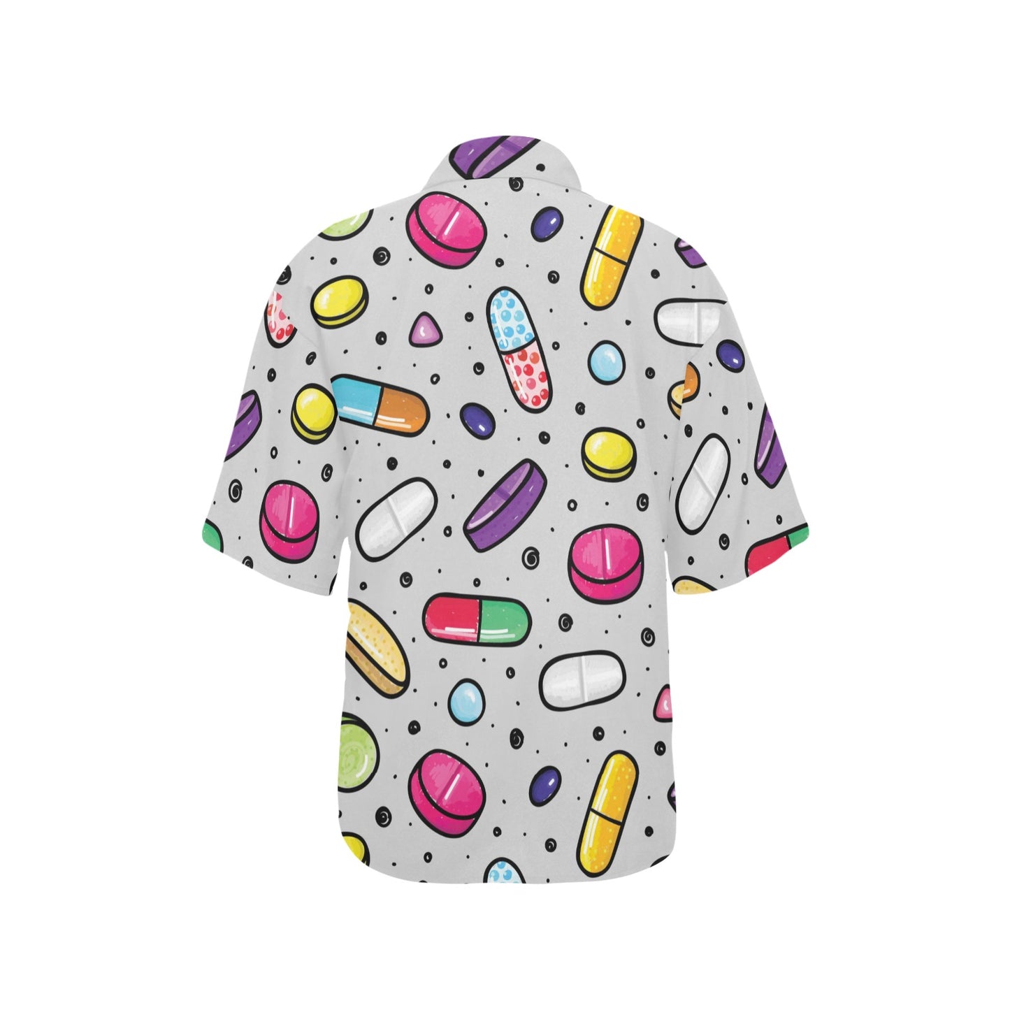 Pill Pattern Print Design A04 Women's Hawaiian Shirt