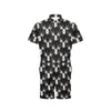 Moose Pattern Print Design 02 Men's Romper