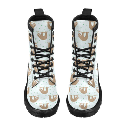 Sloth Print Design LKS308 Women's Boots