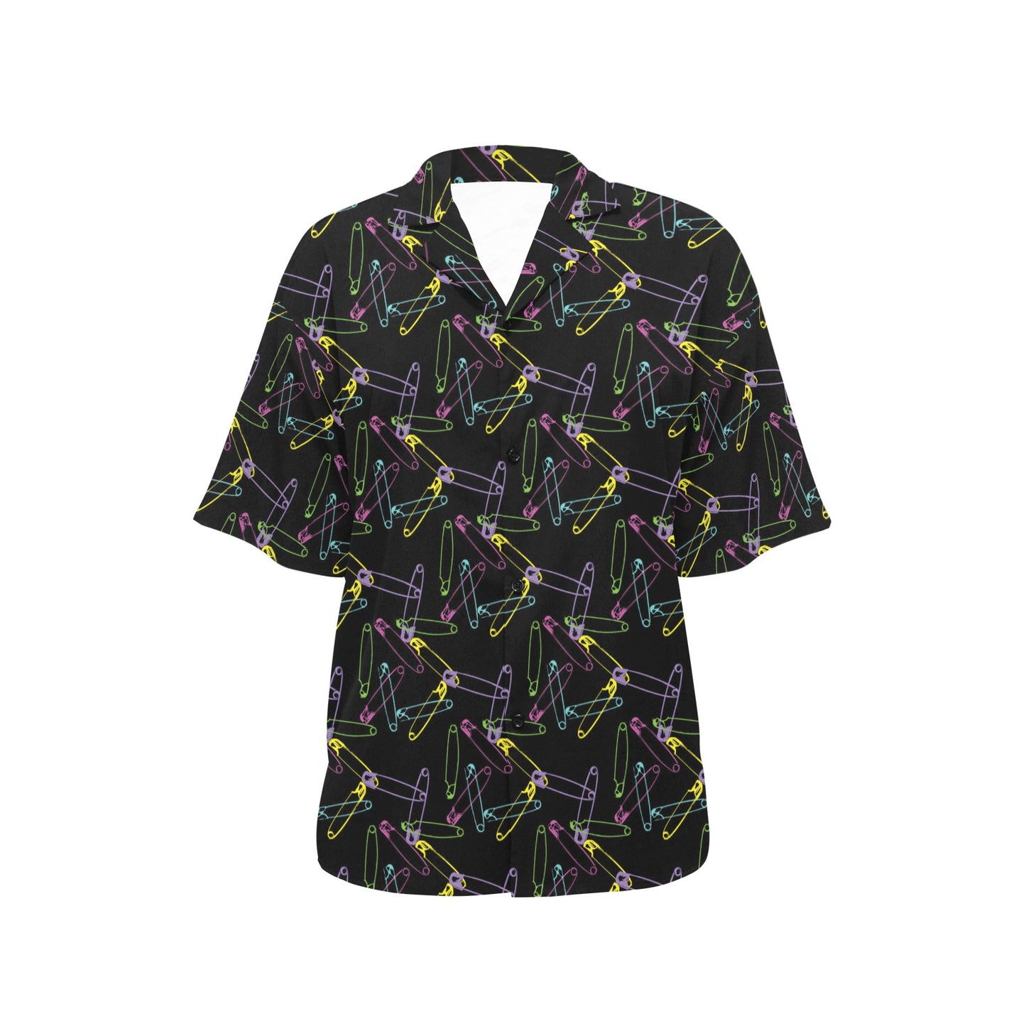 Safety Pin Print Design LKS304 Women's Hawaiian Shirt