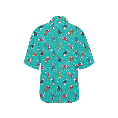 Russell Terriers Print Design LKS309 Women's Hawaiian Shirt