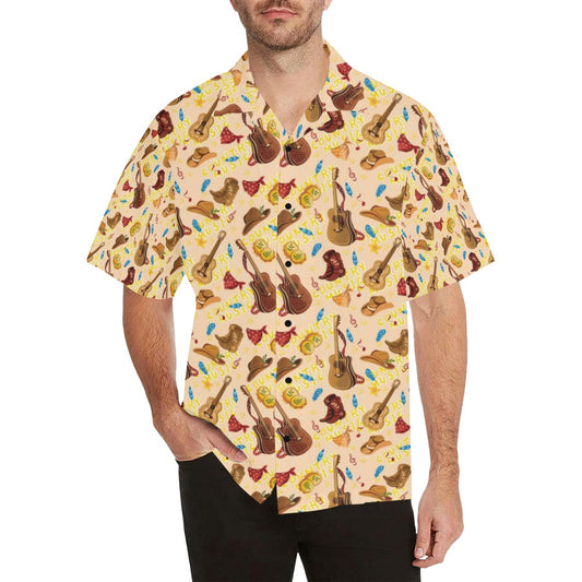 Western Lifestyle Print Design LKS303 Men's Hawaiian Shirt